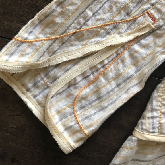 Free People Striped Cotton Crop Tie Front Jacket - Picture 8 of 8